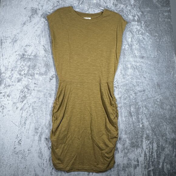 Pact Dress Womens Large Green Sheath Organic Cotton Jersey Casual Commute Office - Picture 2 of 9